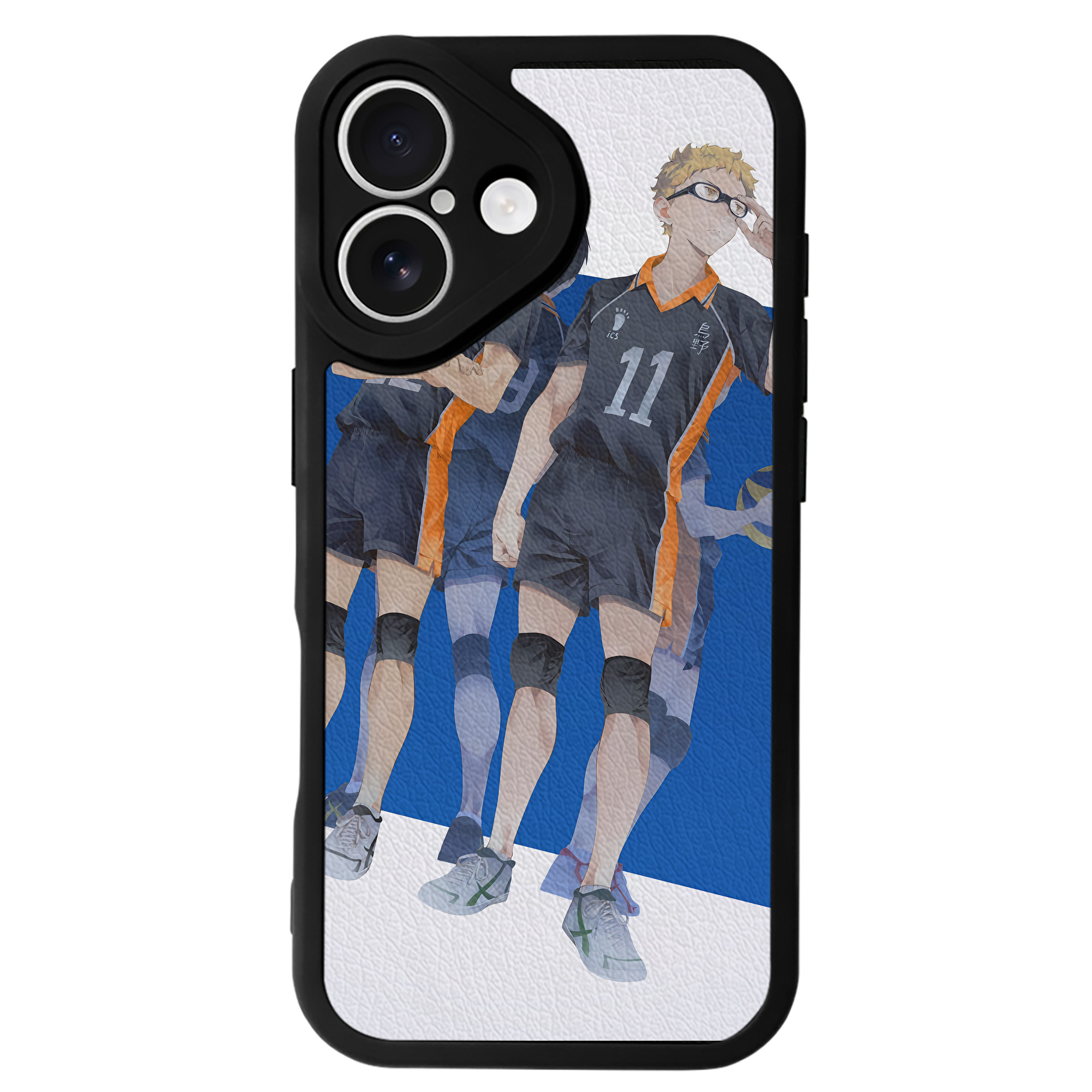 （画像用） ハイキュー!! Haikyu!! 【iPhone 16シリーズ対応】シリコンスマホケース（レザー調） 材質：シリコン